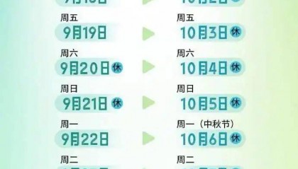 注意！国庆中秋购票4个关键时间