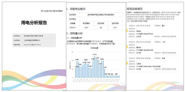 变电所无人值守运维平台，远程实时监测变电所数据，异常报价电话、短信推送