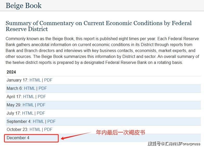 ATFX汇市：11月大非农来袭，美联储最后一份褐皮书将发布！