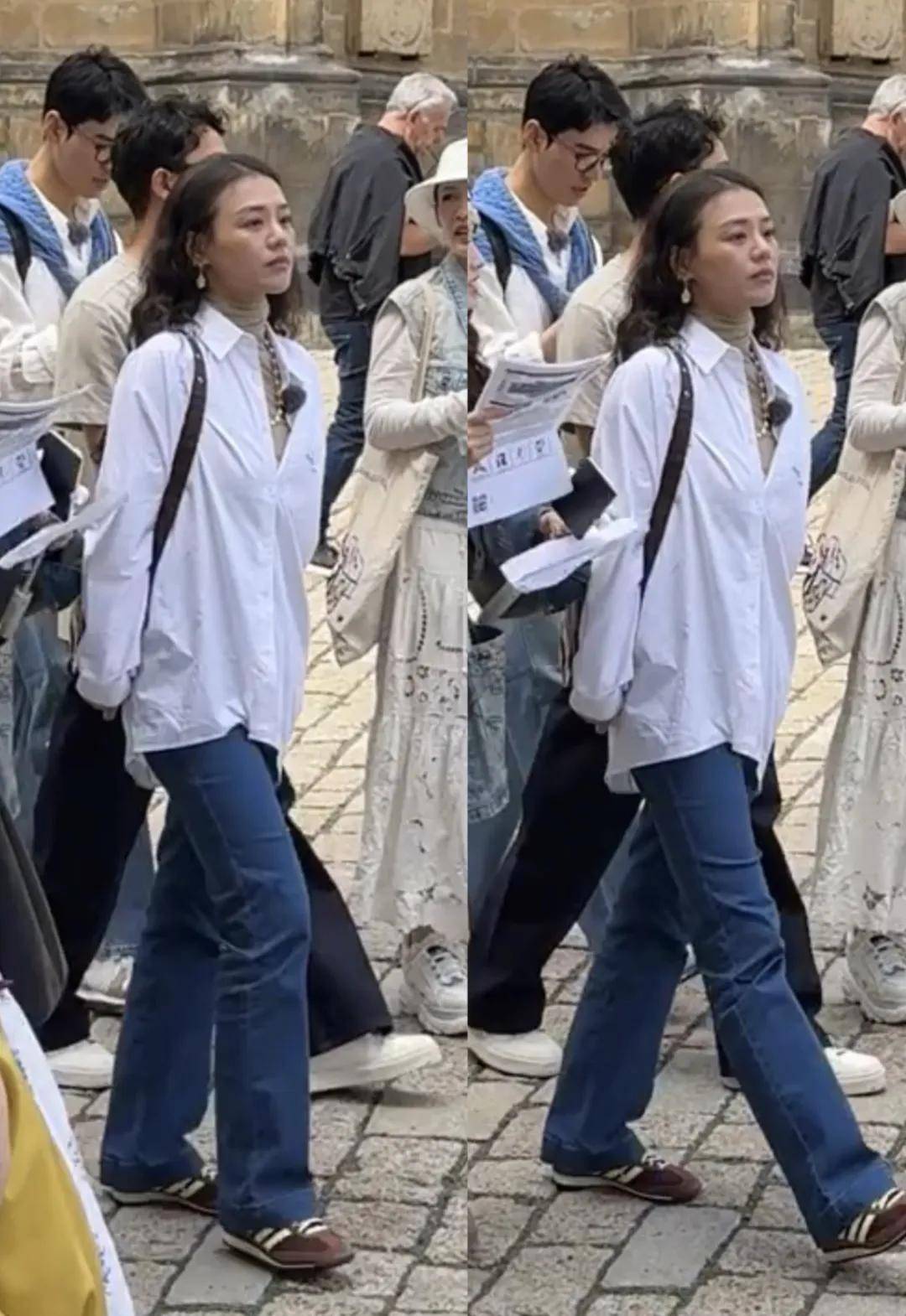 马思纯《花少7》穿搭好圈粉,简直是入秋穿衣模板!