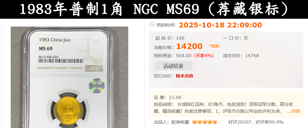 1角硬币，价值1.47万元，这个年份的一定要留好！菊花1角有价值吗？